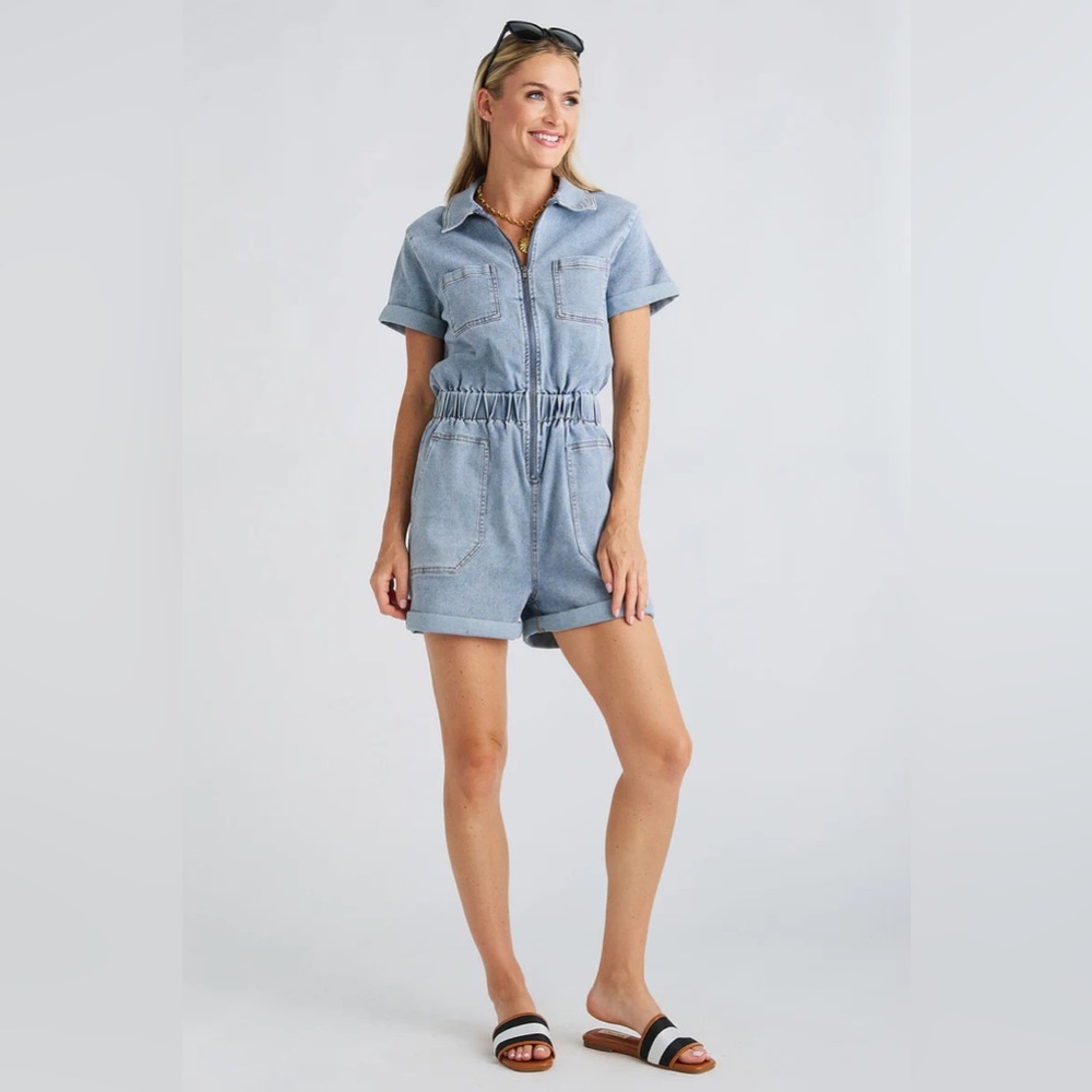 Blue B Denim Romper